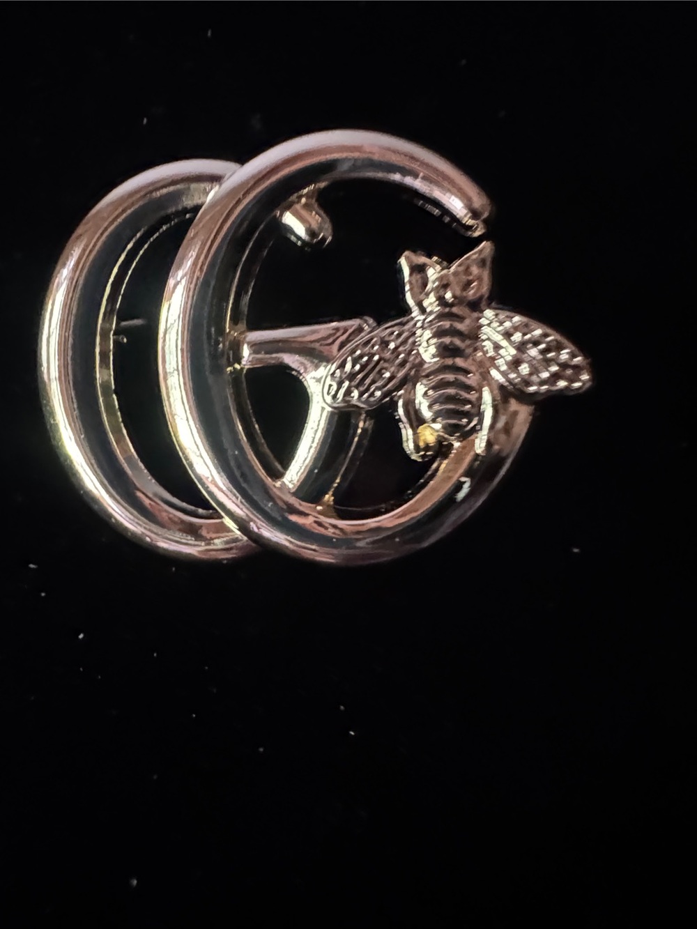 Brooch  gold tone - signed in  back